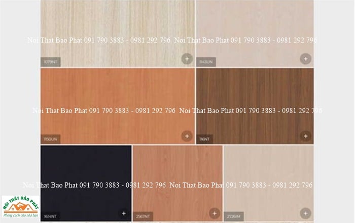 Bảng Màu Laminate Vân Gỗ An Cường